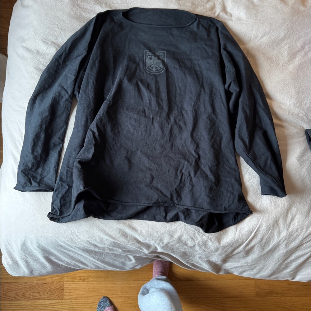 Men's Vultures Kayne West Black Long Sleeve Shirt
